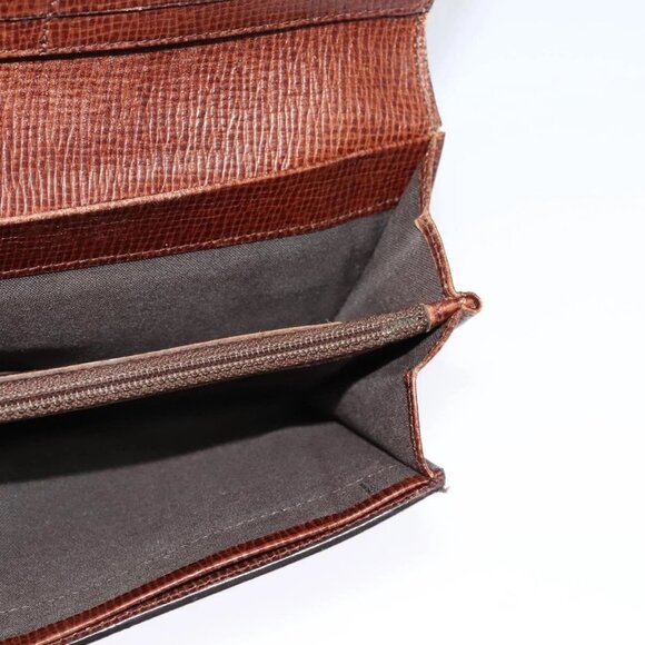 FENDI Zucca Canvas Zucchino Canvas Wallet 2Set Black Brown Navy Auth - Picture 10 of 16